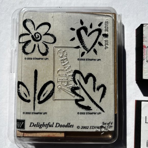 Rubber Stamps Doodles Stitched By Congratulations Sayings Hooray! Lot of 19 - Picture 2 of 15